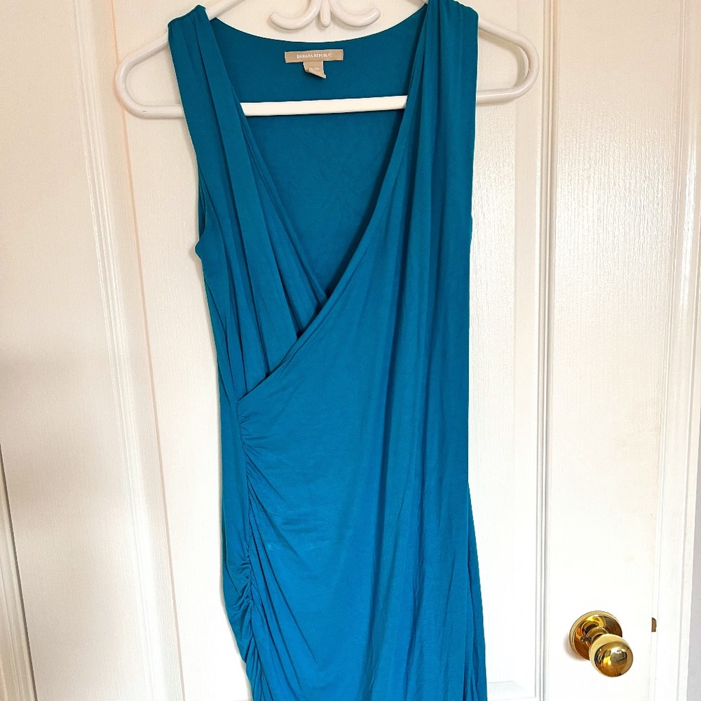 Banana Republic Faux Wrap Sleeveless Dress